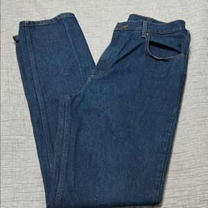 L.L. Bean Men's Dark Blue Straight Jeans Size 35x36